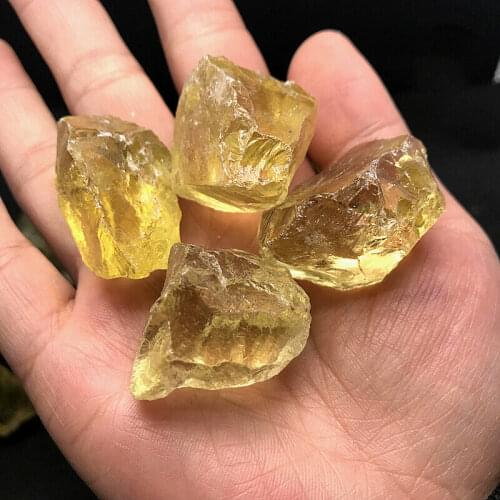 A+++++ fine natural yellow quartz crystal raw stone raw stone new recommendation