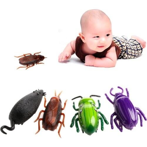 New Electronic Trick-Playing Toy Electric Simulation Insect Crawl Vibration Toys Q6PD