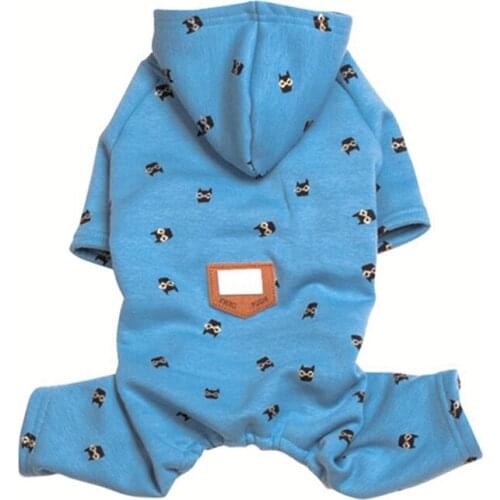 2020 New Dog Clothes Pajamas Fleece Jumpsuit Winter Dog Clothing Four Legs Warm Pet Clothing Outfit Small Dog Product