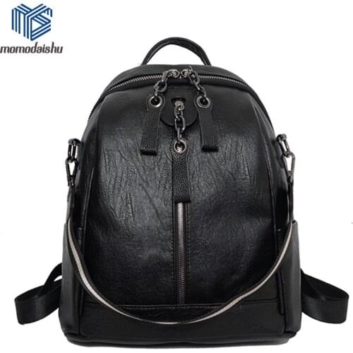2021 New Women Backpack High Quality Leather School Bags for Girls Fashion Lady Travel Backpacks Leisure Shoulder Bags Mochila