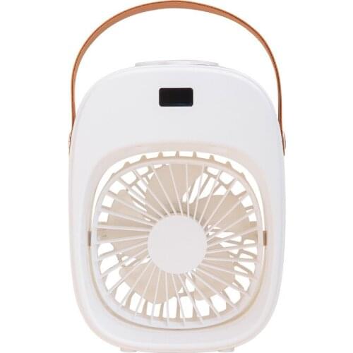 New Ice Colorful Water-Cooled Fan Mini Home Desk Humidification fan USB Chargeable Air Cooler Portable Air Conditioner
