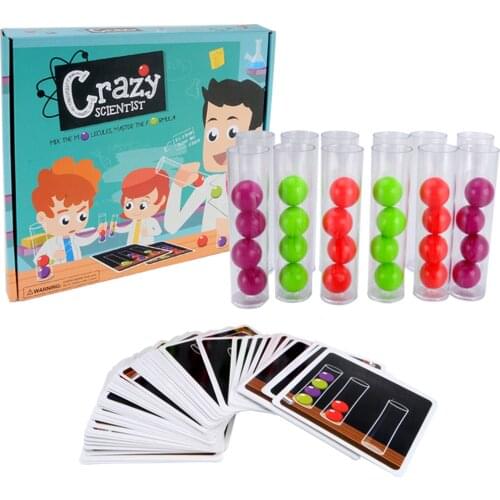 Perfeclan Kids Children Intellectual Pick Up Cards and Remove Balls into Tubes Developmental Board Game Fine Motor Skills