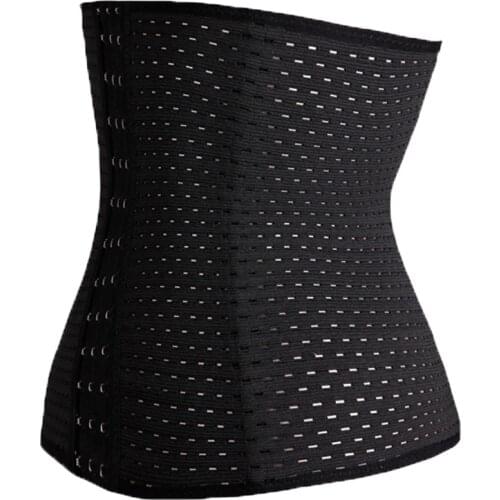 Beauty Body Trainer Hollow Out Postpartum Abdomen Slimming Body Shape Waist Band Breathable Sweet Sweat Corset Waist Cinchers