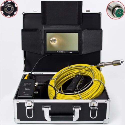 Factory Direct Supply Waterproof Industrial Pipe Inspection Camera System With 7 Inch Monitor 23mm Camera Head With 20M Cable