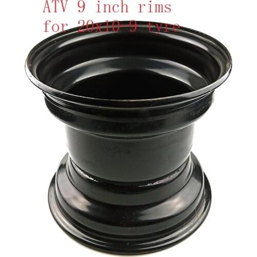 Size 9 inch Vacuum wheel hub ATV accessories 20X10-9 inch iron wheel rim for 4wheel cross country motorcycle Go-kart ATV