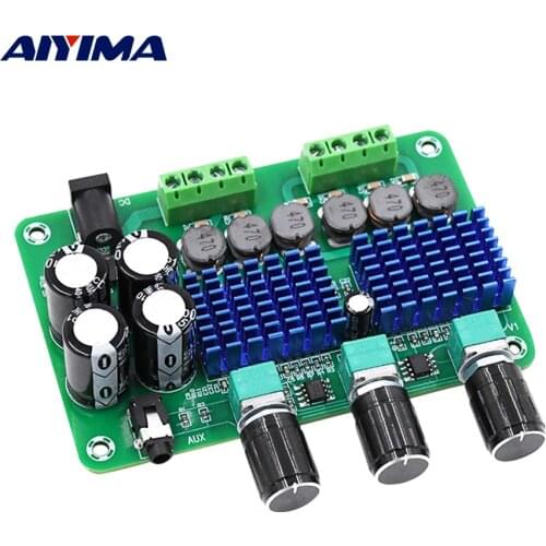 AIYIMA 2.1 Subwoofer Speaker Amplifier 50Wx2+100W Mini Amp TPA3116D2 Digital Power Amplifier Audio Board DIY Home Theater