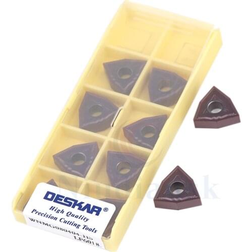 WNMG080404-HS LF6018 CNC Lathe Tools WNMG080408-HS LF6018 Carbide Inserts External Turning Tools ,For Processing Stainless Steel