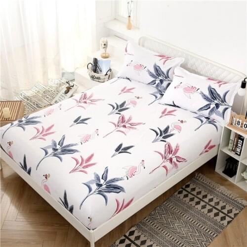 1pc Bed Sheet Printing Bed Mattress Set With Four Corners And Elastic Band Sheets Hot Sale(Pillowcases Need Order)