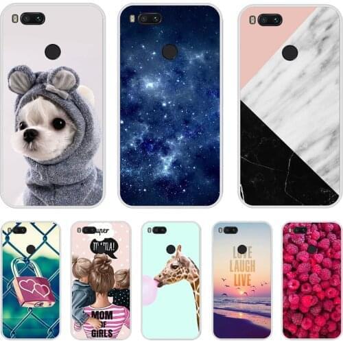 1 silicone Cover For Xiaomi MI A1 Case Full Protection Soft tpu Back Cover Phone Cases For Xiomi MI A1 bumper Coque