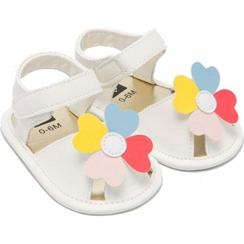 2020 New Colorful Flower Baby Shoes Soft Sole Baby Casual Girl Sandals Summer Toddler Shoes