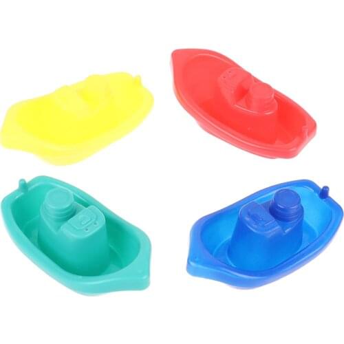 4pcs Floating Ship Bathroom Kids Boats Bath Toys Bathtub Swimming Water Play Fun Educational Boat Toys for Childrens Baby Shower