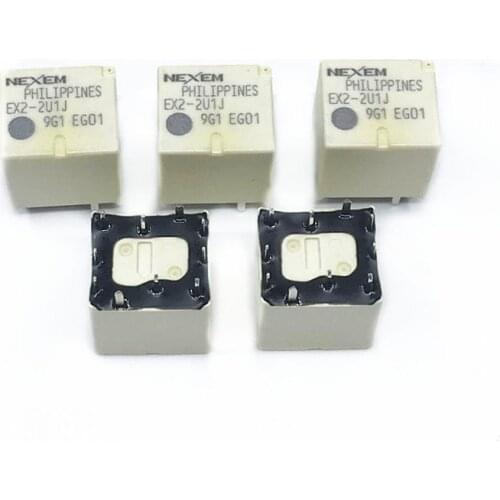 Free Shipping 5Pcs/lot 100% New original Automotive relays EX2 2U1J EX2-2U1 EX2-2U1J On board central locking relay DC12V 10Pins