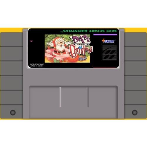 Daze Before Christmas 16 Bit Game Card For USA NTSC Game Player