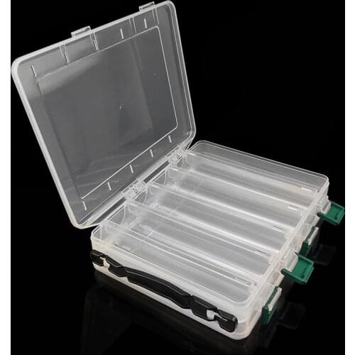 20.5*17*5cm Double-sided Fishing Tackle Sub-box Storage Box for Fish Lure Baits Shrimp