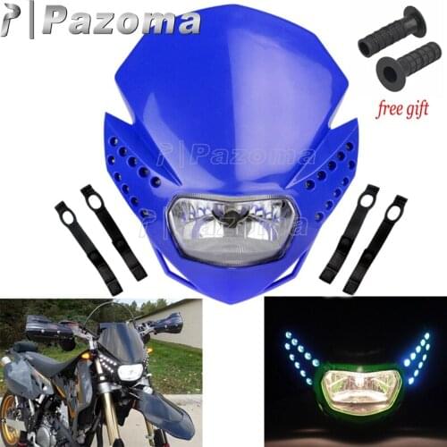 Dual Sport Enduro Supermoto Dirt Bike Motorcycle Headlight w/ Turn Signal For Honda CRF XZ Kawasaki KLX Yamaha WR YZ TTR 450 250