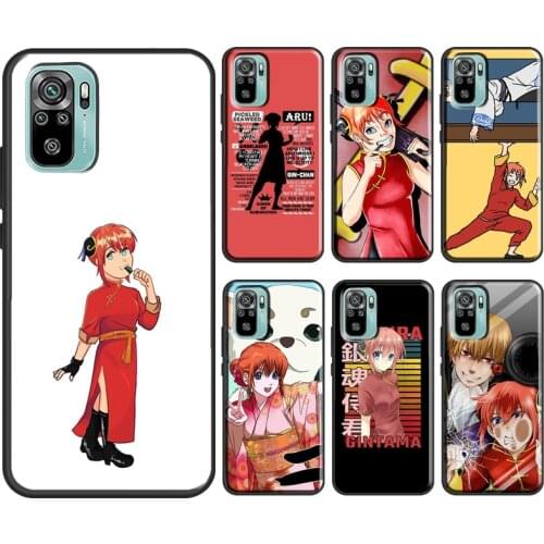 Kagura Umibouzu Gintama Anime For Xiaomi Redmi Note 9 Pro 10 7 8 9S 8T Cover For Redmi K40 9 9C 9A 7A 8A 9T Phone Case