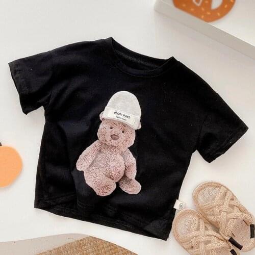 Summer Girl Foreign Style T Shirt Printing Comfortable Childrens Short Sleeve T-Shirt Half Sleeves Coat