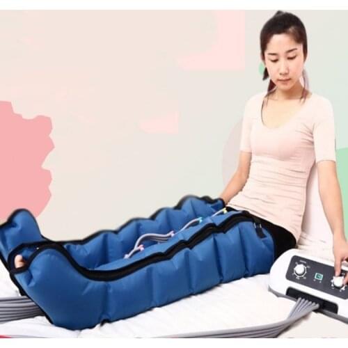 6 Air Chambers Leg Compression Massager Vibration Infrared Therapy Arm Waist Pneumatic Air Wraps Relax Pain Relief Massagers