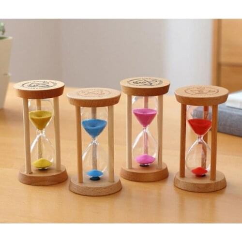 Fashion 3 Mins Wooden Frame Sandglass Sand Glass Hourglass Time Counter Count Down Home Kitchen Timer Clock SN117