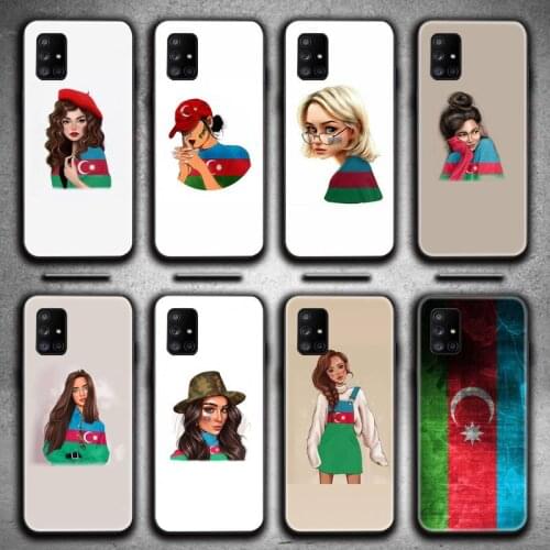 Azerbaijan buta flag fashion girl Phone Case For Samsung Galaxy A52 A21S A02S A12 A31 A81 A10 A30 A40 A50 A70 A80 A71 A51 5G
