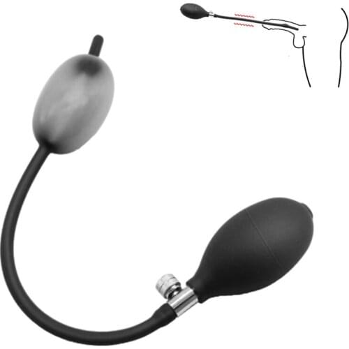 Inflatable Penis Plug Horse Eye Rod Silicone Urethra Catheter Sound Dilator Masturbator Penis Insert Device Sex Toy For Men