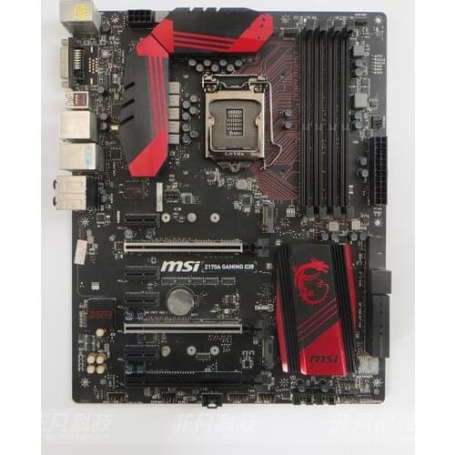 Original motherboard for MSI Z170A GAMING M5 DDR4 LGA 1151 USB2.0 USB3.1 DVI HDMI 64GB Z170 used Desktop motherborad