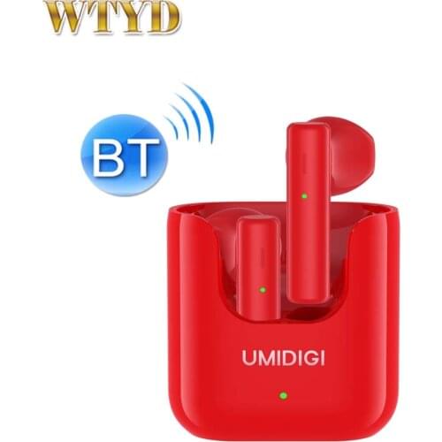 Original UMIDIGI AirBuds U Wireless Earphones 380mAh Charging Box Bluetooth 5.1 Noise Reduction Sport Headset With Microphone