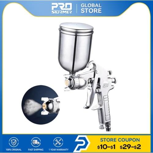 400ML Spray Gun Professional Pneumatic Airbrush Sprayer Alloy Painting Atomizer Tool With Hopper For Painting Cars by PROSTORMER