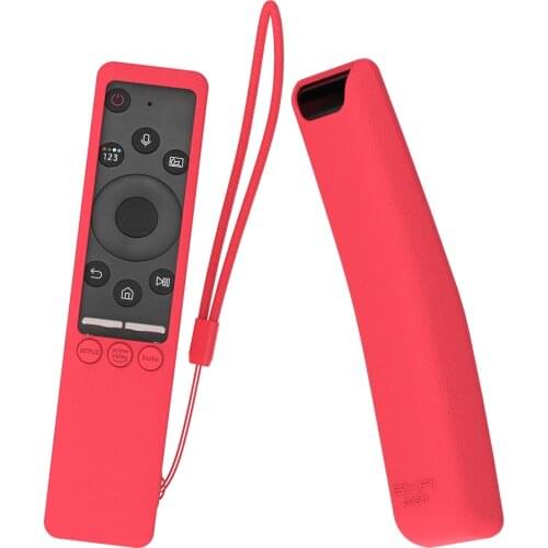 SIKAI Silicone Protective Case for Samsung BN59-01312A BN59-01329A QLED 8K TV OneRemote Anti-Slip Battery Cover with Remote Loop