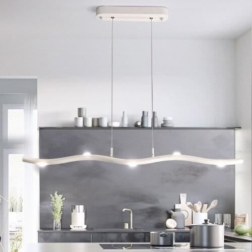 Modern LED Hanging Lamp Nordic Light Fixtures Fashion Aluminum Pendant Lights For Home Lighting Stepless dimming White Hanglamp