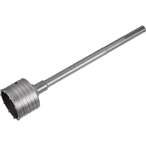 Uxcell 80mm Wall Drill Bit Hole Saw Cutter 330mm Drilling Depth for SDS X5 Impact Drill