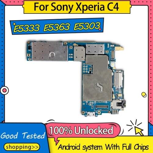 High Quality Full Functional Motherboard Mainboard Logic Board For Sony Xperia C4 E5333 E5363 E5303 Motherboard With Full Chips