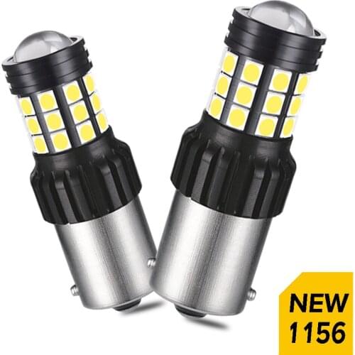 2x 1156 P21W led T20 W21/5W 7443 P21/5W W21W Car Bulb 7440 BA15S BAY15D PY21W Auto DRL Light 1157 3157 White Amber Red 12V Lamp