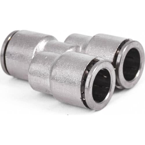 4/6/8/10/12/14/16mm Y-Shaped Pneumatic Nickel Plated Brass Press Push In Quick Connector Release Air Fitting Plumbing
