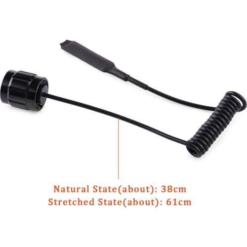 501B Outdoor Hunting LED Torch Accessories Remote Pressure Switch Black Tail Aluminum Alloy Flashlight Light