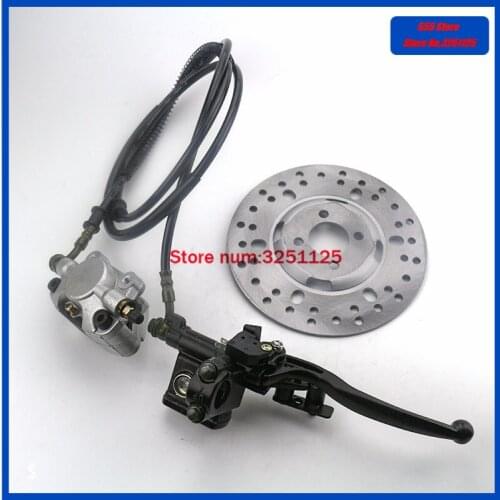 ATV Accessories Hydraulic Rear Disc Brake Caliper System Pads and Brake Disc Rotor for 150cc 250cc Quad Dirt Bike ATV