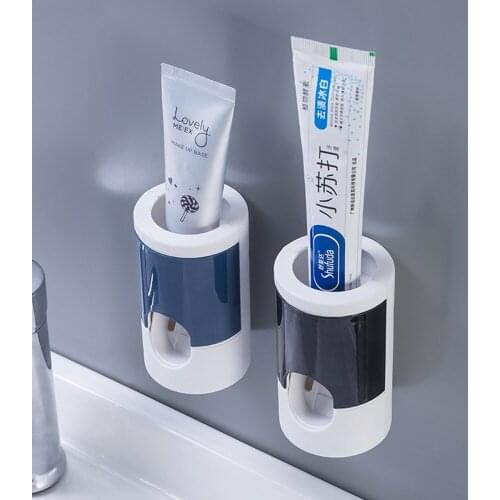Automatic Toothpaste Squeezer Hand Free Tooth Paste Squeezing Dispenser Easy Press Toothpaste Holder Bathroom Tools