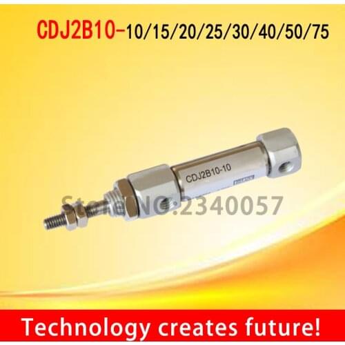 CDJ2B10-10/15/20/25/30/40/50/75/100 Miniature stainless steel mini cylinder double pneumatic cylinder 10MM B