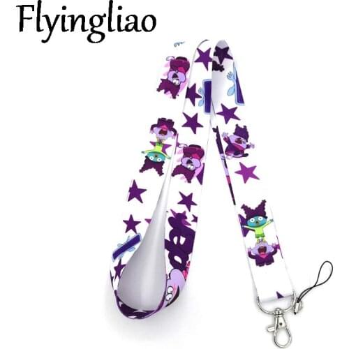 Chowder Cartoon Character Neck Strap Lanyards ID badge card holder keychain Mobile Phone Strap Gift Ribbon webbing necklace