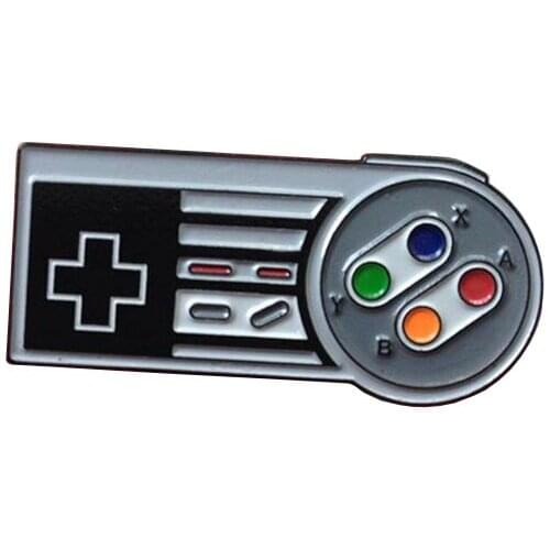 Controller enamel pin