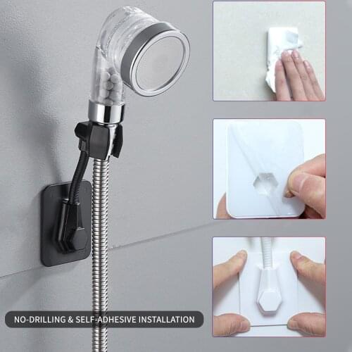 Hot Strong Attachable Shower Bath Head Holder Movable Bracket Powerful Suction ShowerSeat Chuck Holder Suction Cup Shower