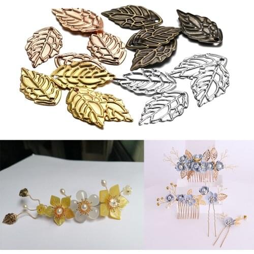 100 Pieces/set 10 * 18mm Metal Charms Leaf Shape Earrings Necklace Pendant For DIY Jewelry Making Findings Supplies Accessories