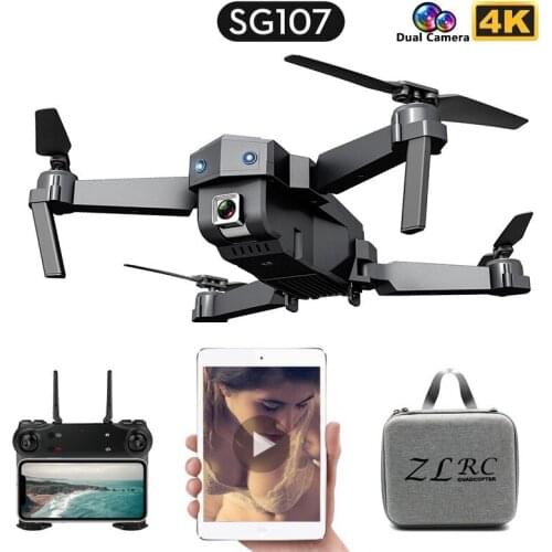 SG107 Mini Drone 4K FPV WIFI Single camera drone profissional Dual camera Optical flow Modular battery RC Quadcopter Child Gift