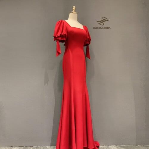2020New style red Evening derss formal party dress vestido de noiva abendkleider Luscious delia