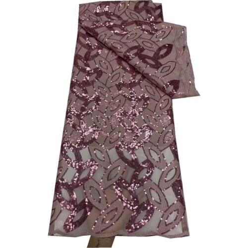 Latest 2021 French Lace Fabric With Sequins Per Piece African Lace Fabric African Nigerian Net Lace Fabric Dress j66-588