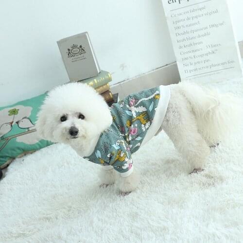 Fadou Clothing 2021 Spring and Summer New Cotton Elastic Pet Clothing Casual Large Size Dog Clothing Dog Fashion