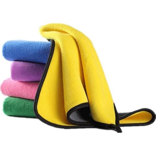 Mling 30x30/60CM Car Wash Microfiber Towel Car Cleaning Drying Cloth Hemming Car Care Cloth Detailing Car Wash Towel For Toyota