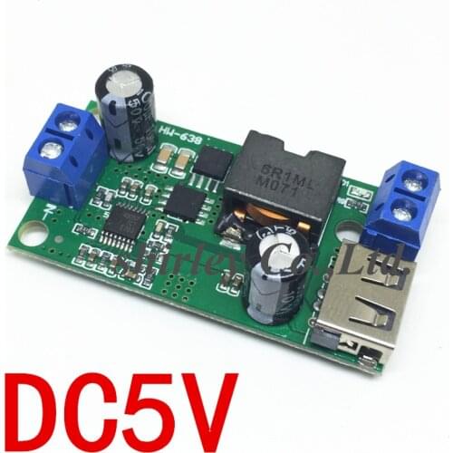 5A buck module 9V / 12V / 24v / 36V to 5V DC-DC high-power vehicle power supply converter Voltage Regulators/Stabilizers