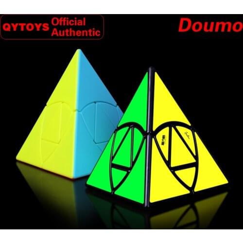 QiYi Doumo 2x2x2 Pyramid Combine Mastermorphix Magic Cube 2x2 Speed Cube Twisty Puzzle Educational Toys For Children