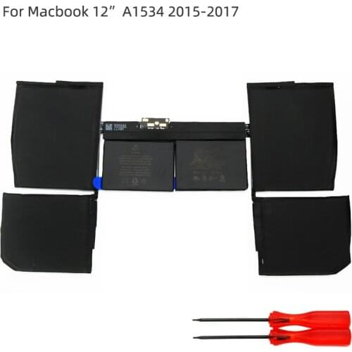 SZTWDONE A1527 A1705 New Laptop battery For APPLE MacBook 12 Inch Retina A1534 (2015-2016-2017 ) MF855 MJY32 MK4M2 7.56V 5474MAH